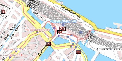 Stadtplan Centraal Station Amsterdam