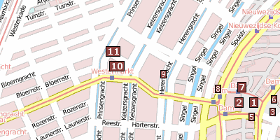 Stadtplan Westerkerk