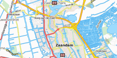 Stadtplan Zaandam Amsterdam
