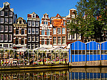  Fotografie Reiseführer  von Amsterdam Schöne Häuser an der Singel