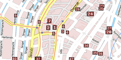 Stadtplan Dam