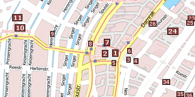 Koninklijk Paleis Stadtplan