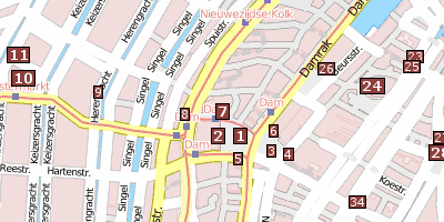 Stadtplan Nieuwe Kerk