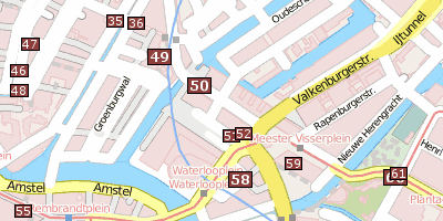 Stadtplan Rembrandthuis Amsterdam