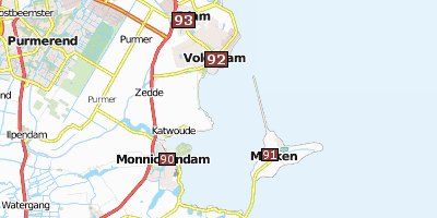 Volendam Amsterdam Stadtplan