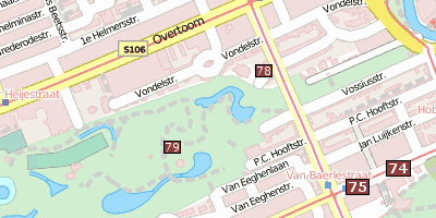 Vondelpark Amsterdam Stadtplan