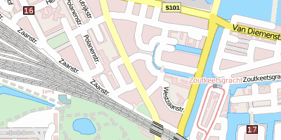 Stadtplan Westerdok Amsterdam