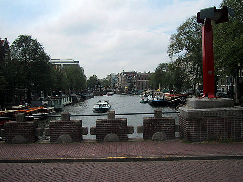 Fotos Boote im Kanal | Amsterdam